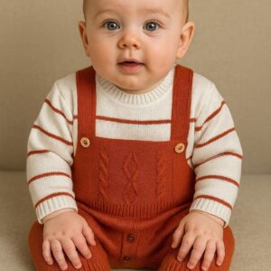 macacão jardineira de trico