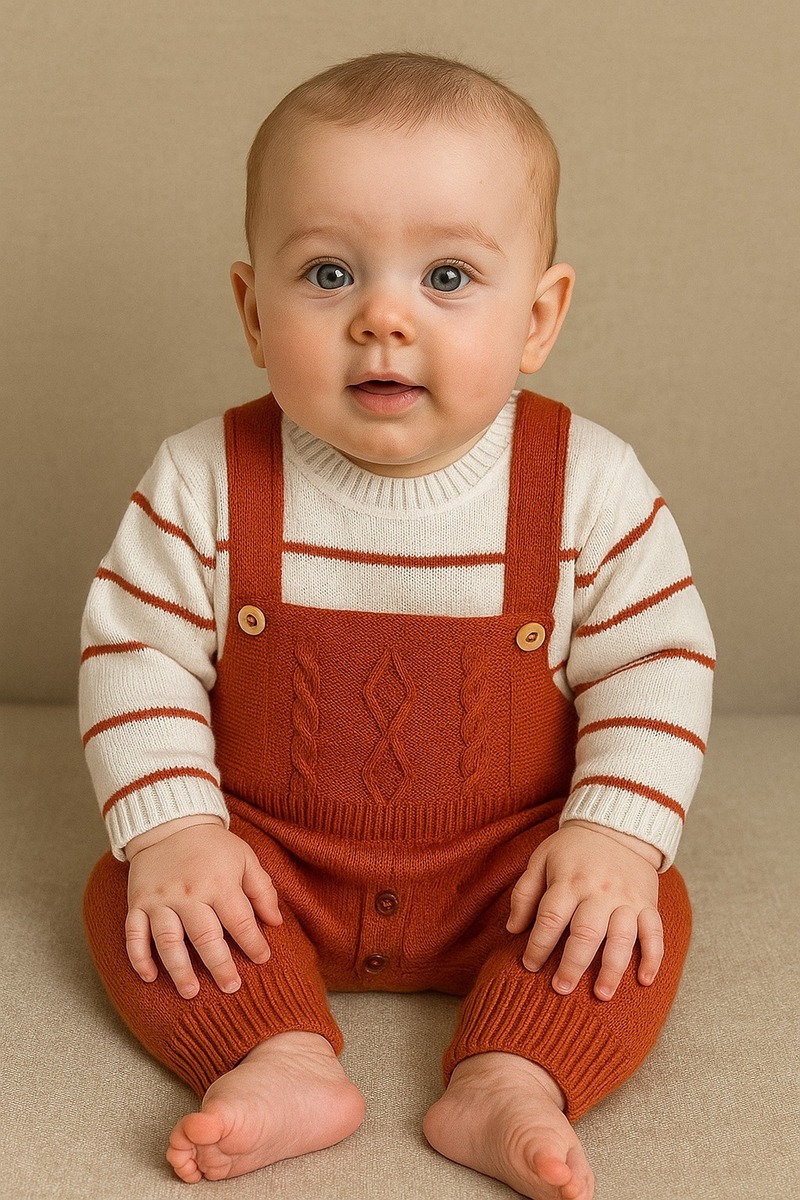 macacão jardineira de trico