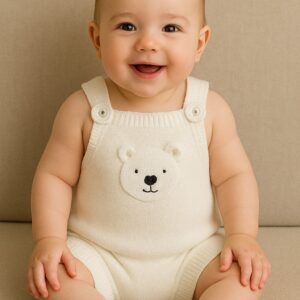 jardineira trico de urso