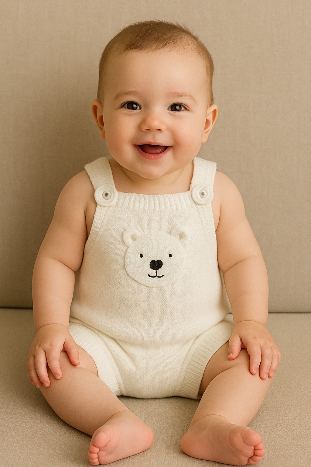 jardineira trico de urso