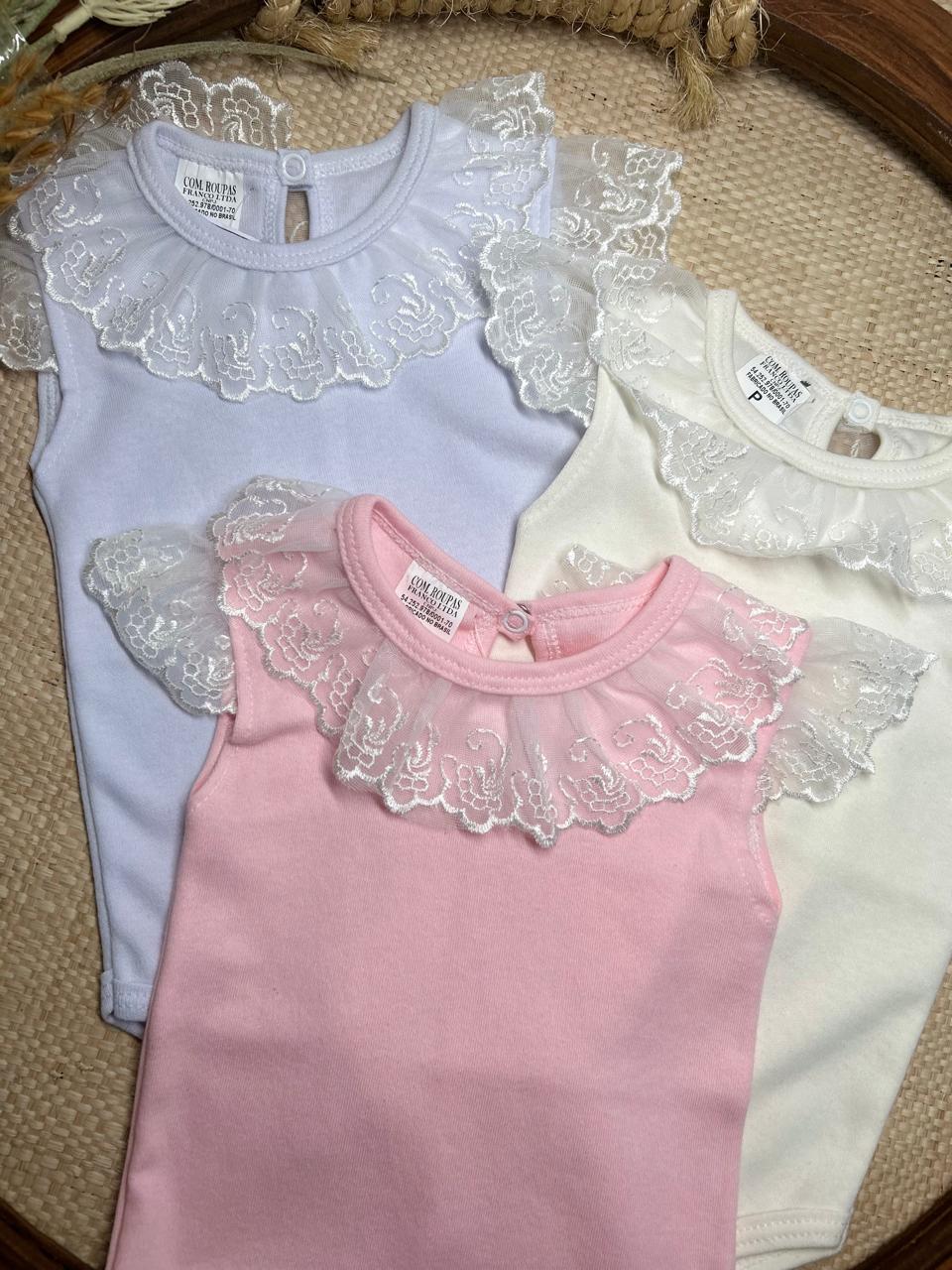 body renda manga curta