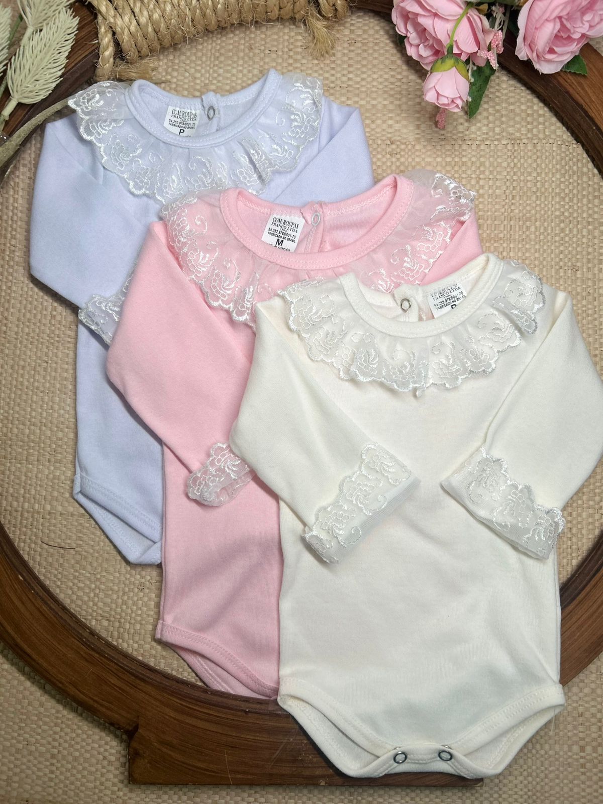 body renda manga longa