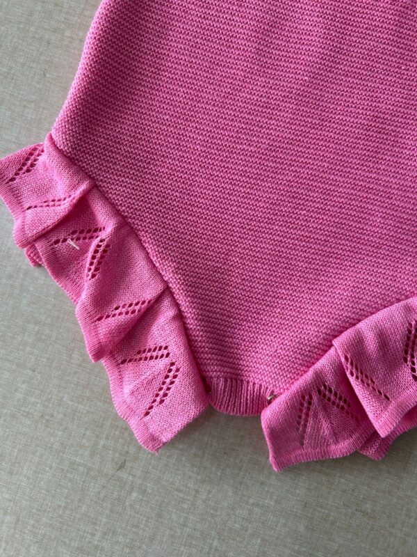 body trico com perolas rosa chiclete