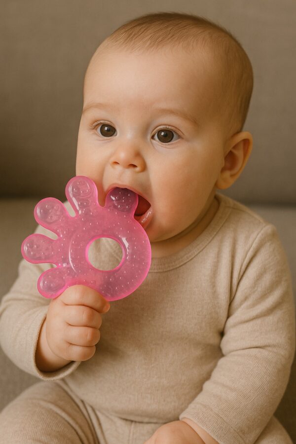 mordedor de mãozinha rosa