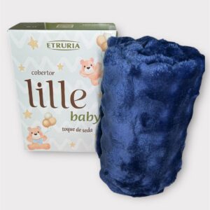 cobertor lille baby etruria azul marinho